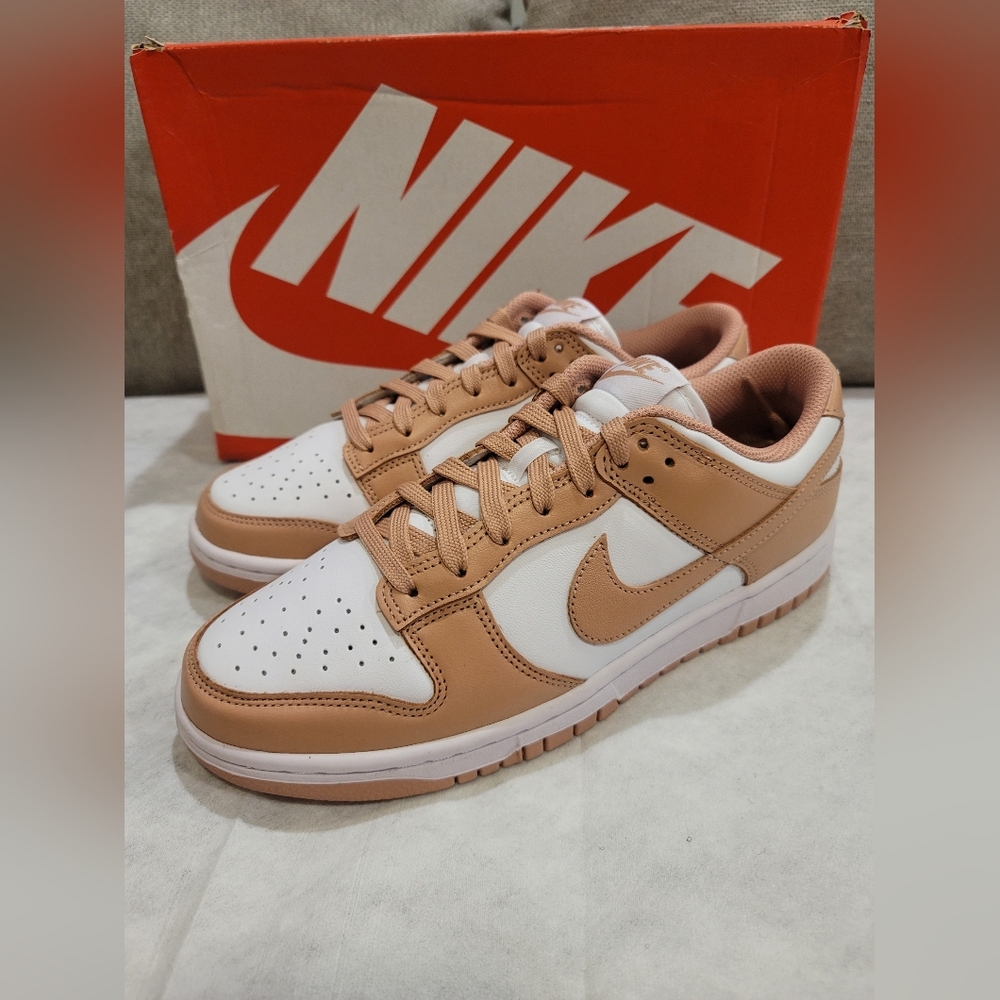 Nike Dunk Low Women's Size 8.5 White/Rose Whisper DD1503-118